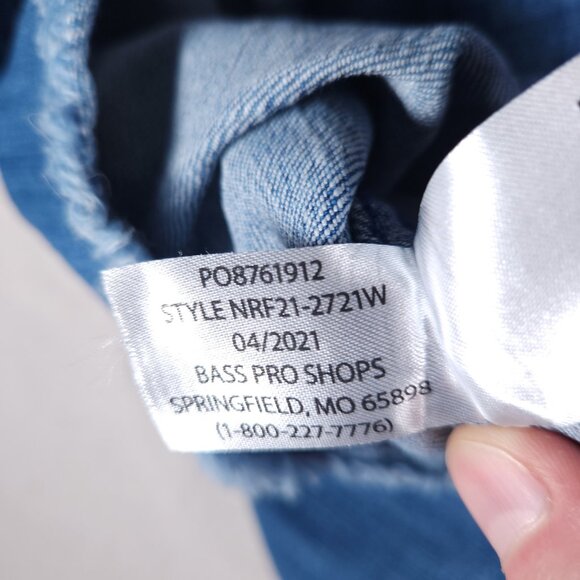 Natural Reflections Denim Shirt Dress Tunic Womens 16 Blue Raw Hem Boho Grunge - Picture 15 of 16